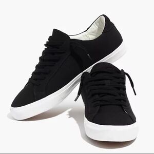 𝅺MADEWELL Sidewalk Low-Top Sneakers in Black Canvas Unisex. Men’s 7.5 Wom…